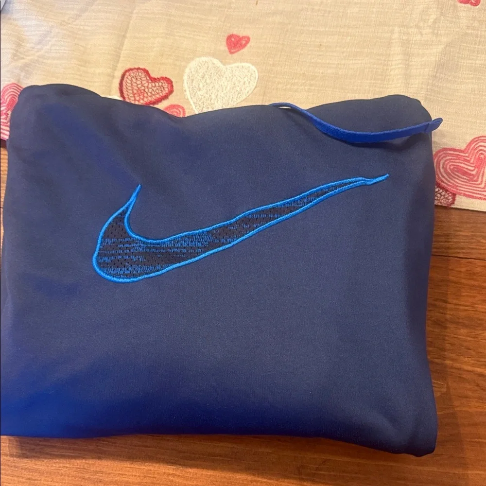 Nike Navy Pullover with Blue Swoosh